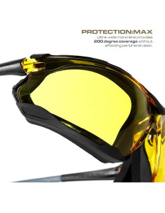 Gafas de Seguridad Estación de Guantes - Antivaho Ámbar - Cobertura Completa 2