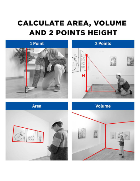 Medidor de Distancia Láser EAGLINE EGL165 50.29m Azul