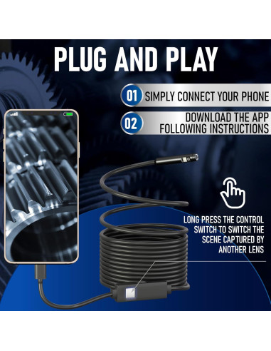 Borescopio Doble Lente MatrixCamp 5M IP67 HD 1920P