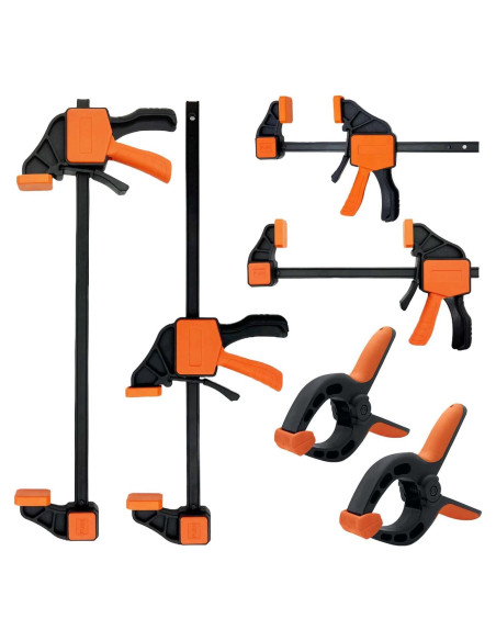 Juego de 6 Abrazaderas de Barra Solalithosys 6" y 12"