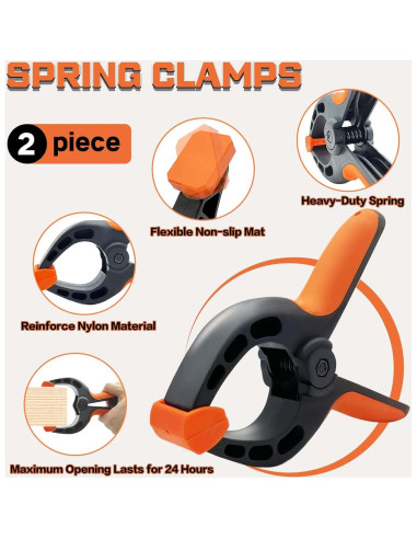 Juego de 6 Abrazaderas de Barra Solalithosys 6" y 12"