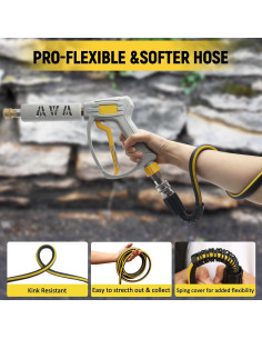 Manguera de Lavadora a Presión TUTULUCK 15.24m PVC Flexible 2