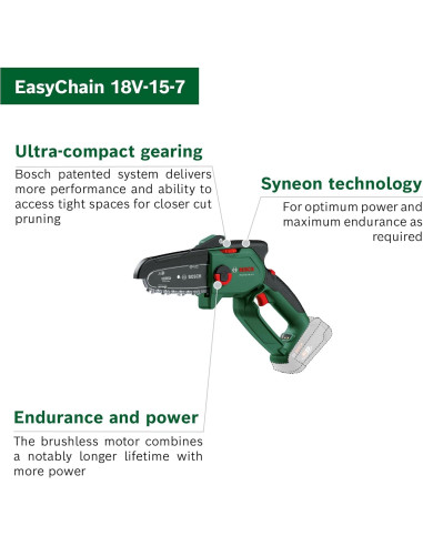 Sierra de Podar a Batería Bosch EasyChain 18V 15cm 1.3kg