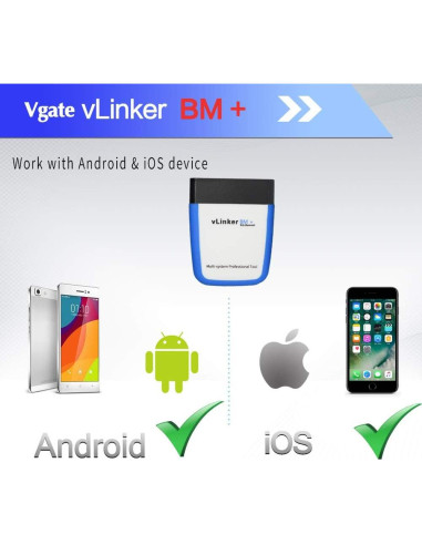 Escáner OBD2 Bluetooth Vgate vLinker BM+ para BMW y Mini