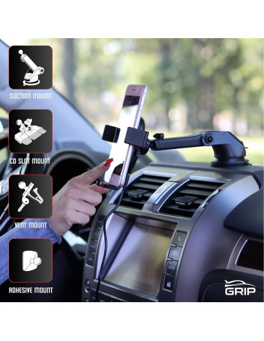 Soporte Inalámbrico para Coche GRIP All-in-1 10W Qi Ajustable