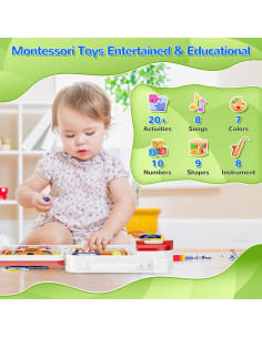 Tablero Ocupado Musical Montessori Shantou 23x6x26cm 1-3 Años 2