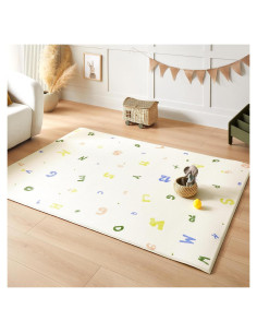 Alfombra de Gateo Reversible Tiny Land 198x140 cm Antideslizante
