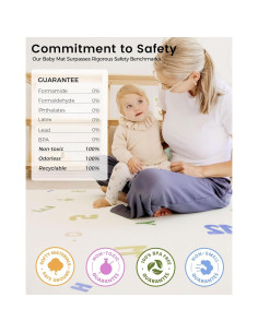 Alfombra de Gateo Reversible Tiny Land 198x140 cm Antideslizante 2