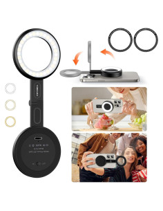 Anillo de Luz LED YUBRAND para iPhone 32 LEDs 6 Modos Compacto