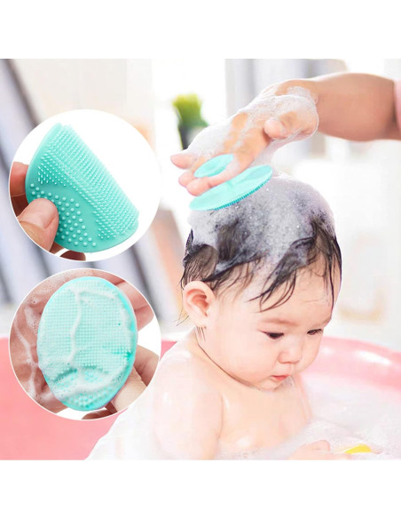 Juego de 4 Cepillos de Baño para Bebé Partyreal - Silicona Suave