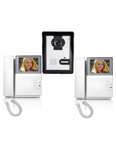 Sistema de Videoportero AMOCAM 4.3" LCD 2 Monitores IR