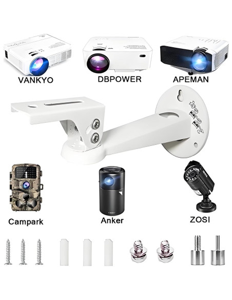 Soporte de Pared para Mini Proyector 2-Be-Best Blanco 20.1 cm