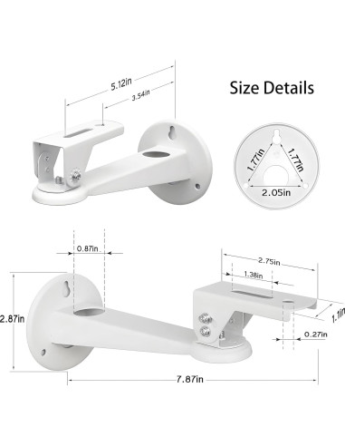 Soporte de Pared para Mini Proyector 2-Be-Best Blanco 20.1 cm
