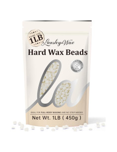 Perlas de Cera Dura LANSLEYWAX 1LB para Piel Sensible