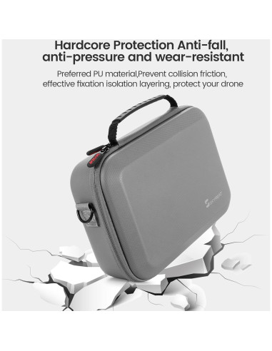 Funda Compacta Skyreat para Drone DJI Mini 4 Pro - PU a Prueba de Golpes