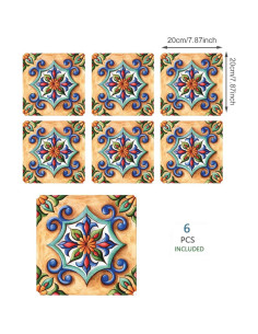 Calcomanías autoadhesivas AS sale 20x20cm diseño mexicano - 6 piezas 2