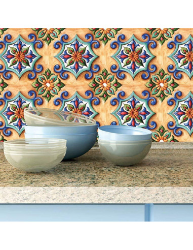 Calcomanías autoadhesivas AS sale 20x20cm diseño mexicano - 6 piezas