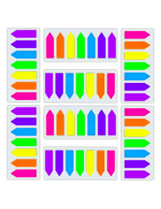 Banderas Adhesivas de Notas Cayxenful 1120 Pcs 7 Colores