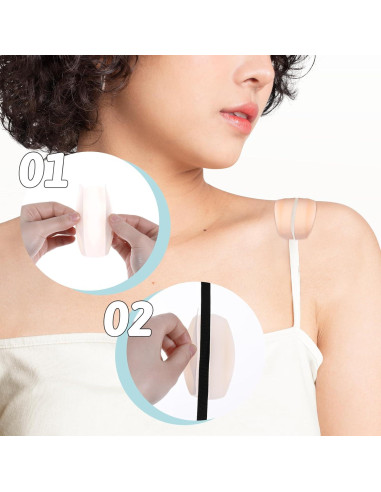 4 Pares Almohadillas Silicona Sujetador EupHHonycs - 9.5x5.2cm