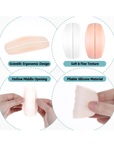 4 Pares Almohadillas Silicona Sujetador EupHHonycs - 9.5x5.2cm
