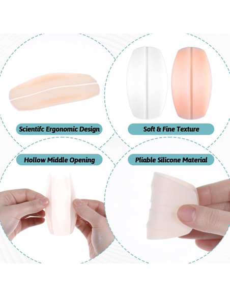 4 Pares Almohadillas Silicona Sujetador EupHHonycs - 9.5x5.2cm