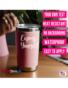 Calcomanía de Vinilo Personalizada CustomDecal US - Cualquier Tamaño y Color 2