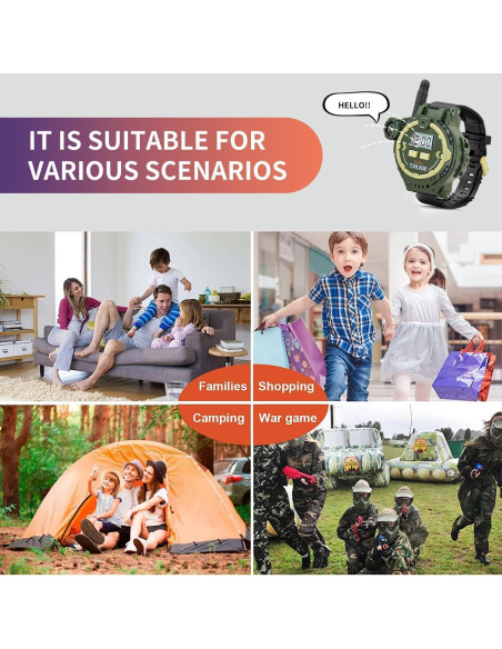 Walkie Talkie Recargable Gantan para Niños con Linterna