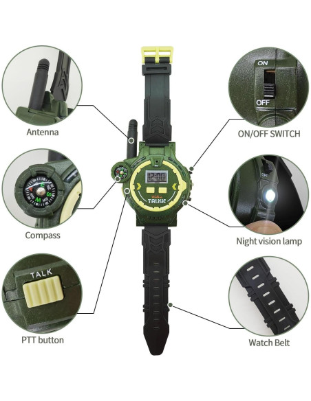 Walkie Talkie Recargable Gantan para Niños con Linterna