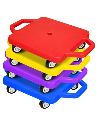 4 Tablas de Scooter SUNYIWJIE con Manijas y Ruedas de Plástico