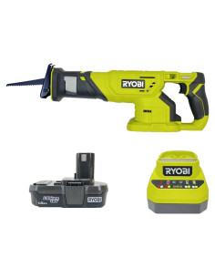 Sierra Recíproca Inalámbrica RYOBI 18V con Batería y Cargador