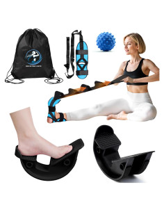 Estirador de pies y pantorrillas JIURUN con correa y pelota