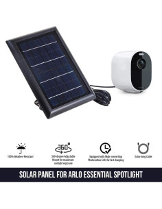 Panel Solar Wasserstein para Cámara Arlo Essential - Paquete de 3 2