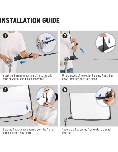 Kit de Modificador de Luz NEEWER 5 en 1 45x60cm con Bolsa