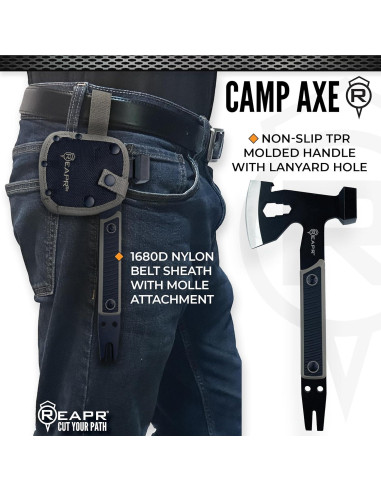 Hacha de Campamento Reapr Versa 27.3 cm Multifuncional con Martillo