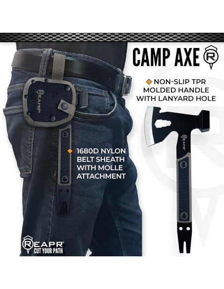Hacha de Campamento Reapr Versa 27.3 cm Multifuncional con Martillo