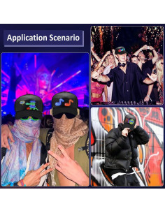 Gorra LED Inteligente GOTUS con App Bluetooth, Personalizable 2
