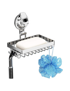 Soporte de Jabón con Ventosa TESOT, Acero Inoxidable 304, Plata