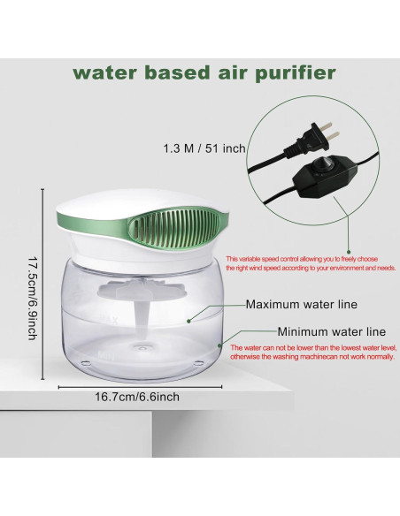 Purificador de Aire y Difusor de Aroma 62408 Verde 1.2L