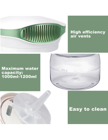 Purificador de Aire y Difusor de Aroma 62408 Verde 1.2L