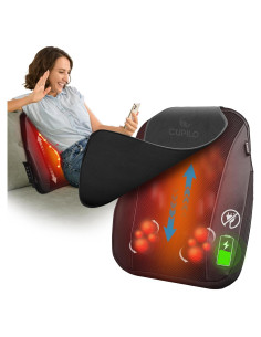 Masajeador de Espalda Shiatsu CuPiLo CPL-2251-BLK 4D Inalámbrico