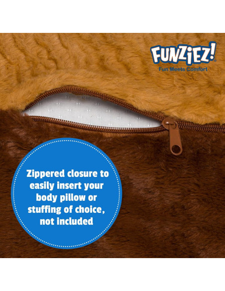 Funda de Almohada de Cuerpo Oso de Peluche Funziez 124.5x44.5cm