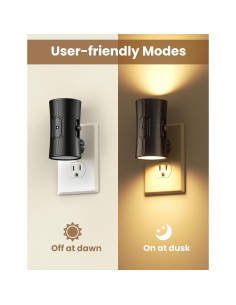 Luces Nocturnas LED Sujeet con Sensor Crepúsculo 3000K - Paquete de 2 2