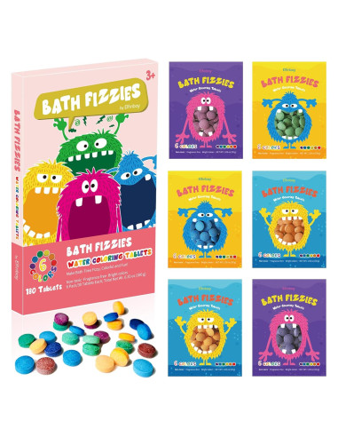 Tabletas Efervescentes de Color para Baño Elfinbay - 180 Unidades