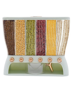 Dispensador de Granos Multigrano HefengElec 6 Compartimentos 10kg