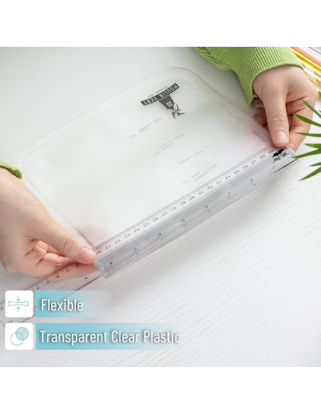 Reglas de Plástico Mr. Pen 30.48 cm Paquete de 3 Transparentes Reglas de Plástico Mr. Pen 30.48 cm Paquete de 3 Transparentes