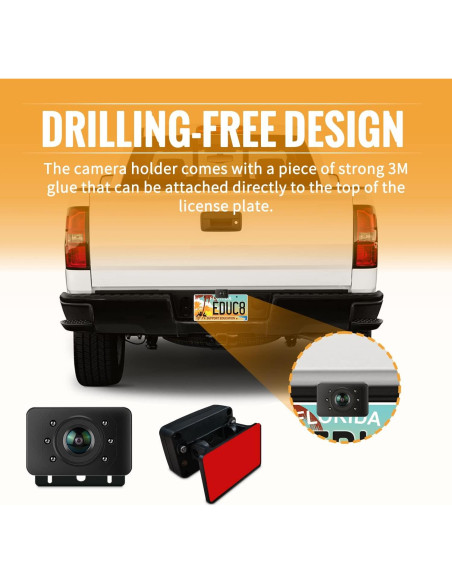 Cámara de Respaldo Inalámbrica Veclesus 1080P con Monitor 4.3"