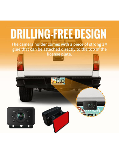 Cámara de Respaldo Inalámbrica Veclesus 1080P con Monitor 4.3"