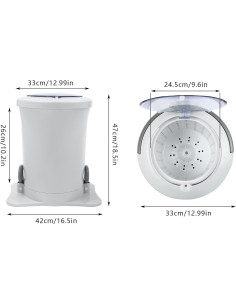 Deshidratador de Ropa Manual CRYBY 12L Blanco Portátil 2