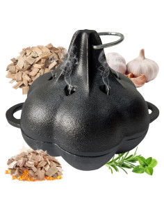 Asador de Humo y Ajo BOLVOUD de Hierro Fundido 18.8x15.5 cm