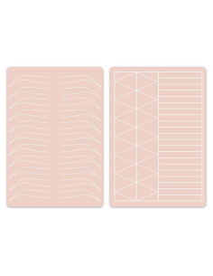 5 Piezas Piel de Práctica Doble Cara Silicona Tatuaje Cejas